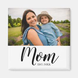 Mamma Grundad Foto Present Magnet