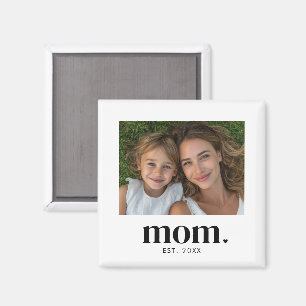 Mamma Grundad Foto Present Magnet
