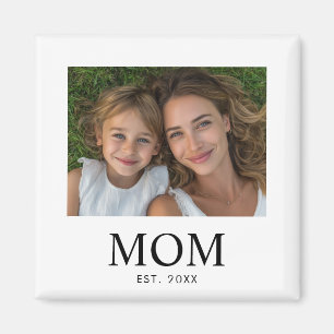 Mamma Grundad Foto Present Magnet