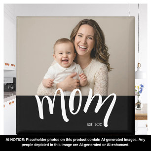 Mamma Grundad Vit Anpassad År Ny Mamma Magnet