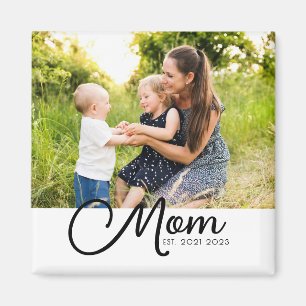Mamma Grundade Foto Present Magnet