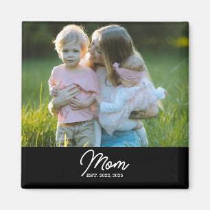 Mamma Grundade Foto Present Magnet