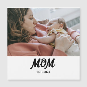 Mamma Grundade Foto Present Magnet