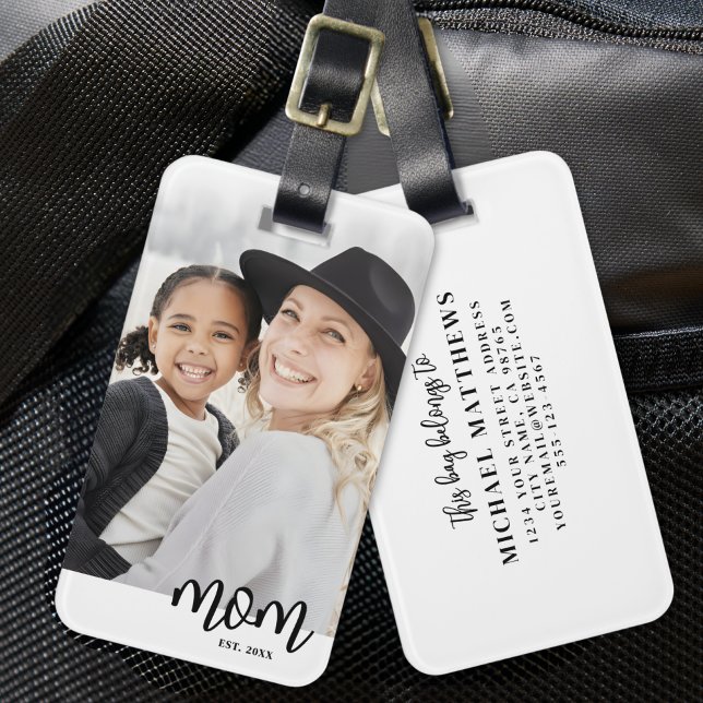 Mamma Grundade Mors Dag Present Bagagebricka (Mom Established Mother's Day Gift Luggage Tag )