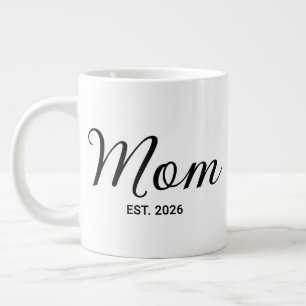 Mamma Grundade Ny Mamma Gåva Jumbo Mugg