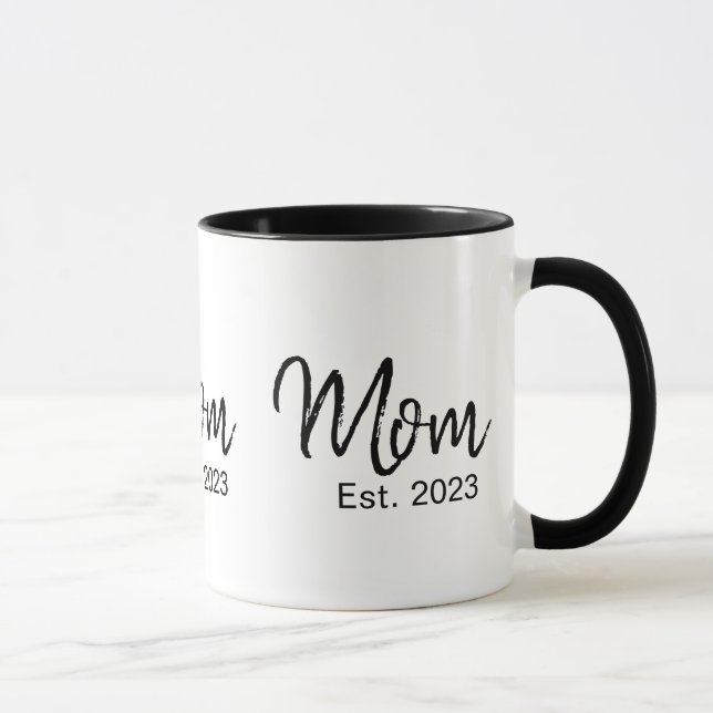 Mamma Grundade Ny Mamma Gåva Mugg (Höger)