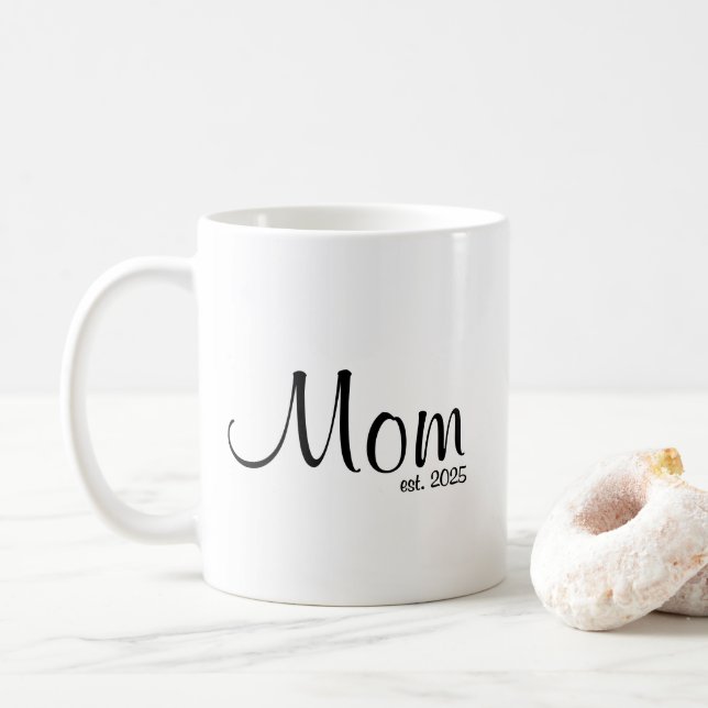 Mamma Grundade Ny Mamma Present Kaffemugg (Med munk)