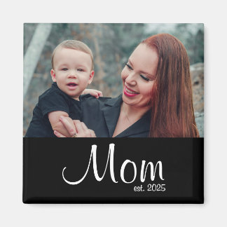 Mamma Grundat Foto Present Magnet