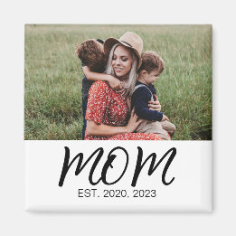 Mamma Grundat Foto Present Magnet