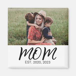 Mamma Grundat Foto Present  Magnet