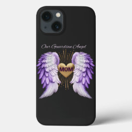 Mamma Guardian Angel med Vingar och ett Golden Hea