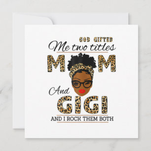 Mamma Gud Gåvad Mamma Och Gigi Födelsedag Inbjudningar