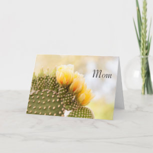 Mamma Gult cactus blommor Kort