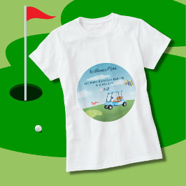 MAMMA Hål i en golfbäckenbukspott 1:a födelsedagen T Shirt