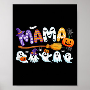 Mamma Halloween Boo Ghost Horror Costume Funny Par Poster