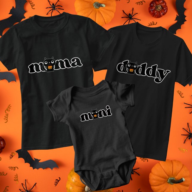 Mamma Halloween Cat Trick-o-Treating T Shirt (Skapare uppladdad)