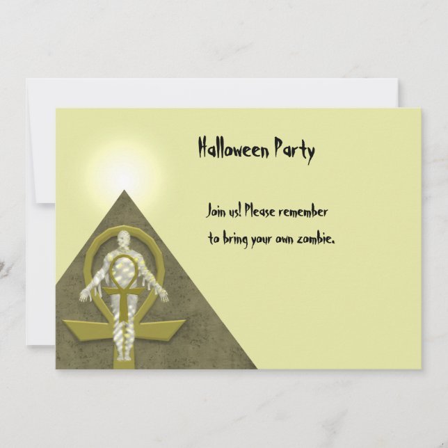 Mamma - halloween festinbjudan inbjudningar (Framsida)