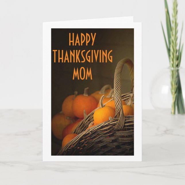 MAMMA-HAPPY THANKSGIVING FRÅN DIN FAMILJ (ELLER AN HELGKORT (Framsida)