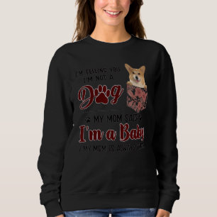 Mamma har alltid rätt Blommig Corgi Hundficka T Shirt
