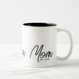 Mamma har etablerat en ny mamma Gift Två-Tonad Mugg
