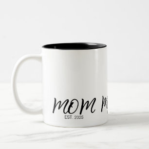 Mamma har etablerat en ny mamma Gift Två-Tonad Mugg