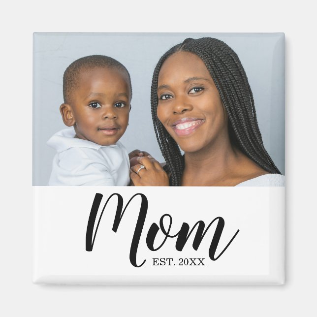 Mamma har etablerat Photo Gift Magnet (Framsidan)