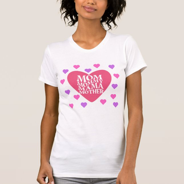 mamma har många namn t-shirt (Framsida)