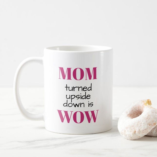 MAMMA har vänt upp och ned på WOWEN Kaffemugg (Med munk)