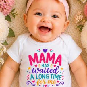 Mamma har väntat Färglös babybodysuit T Shirt