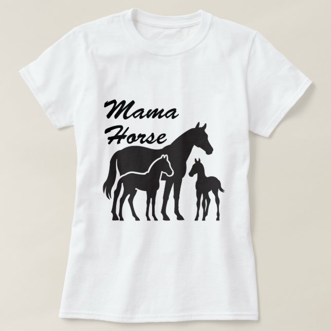 mamma häst t shirt (Design framsida)