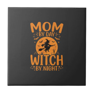 Mamma Häxa Halloween-design Kakelplatta