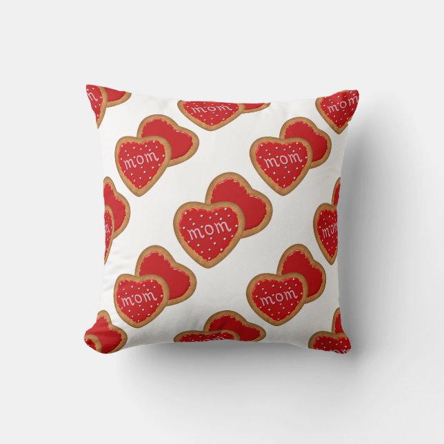 Mamma Heart Cookies Pillow Kudde (Framsida)