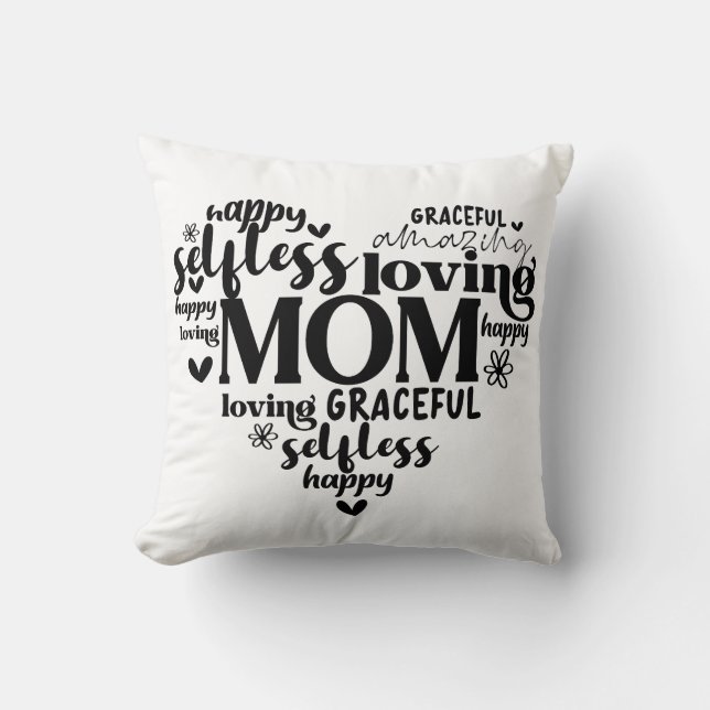 Mamma Heart Kudde (Framsida)