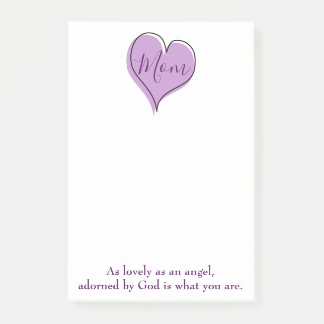 Mamma Heart Post-it Block (Framsida)