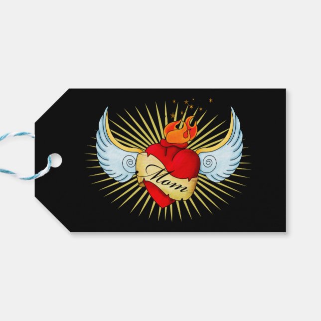 Mamma Heart Presentetikett (Baksidan Horisontell)