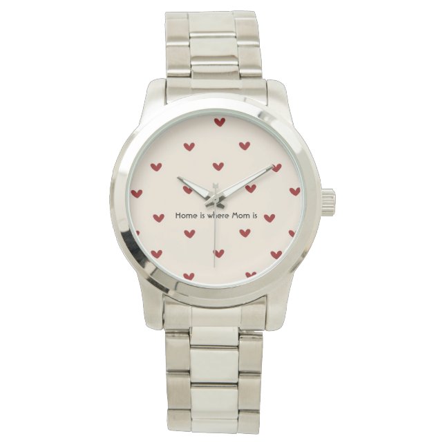 Mamma Heart Watch - Elegant Mor's Day Gift Armbandsur (Framsida)