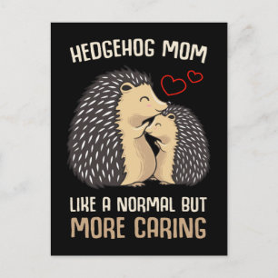 Mamma Hedgehog Älskare Ddotterson Vykort