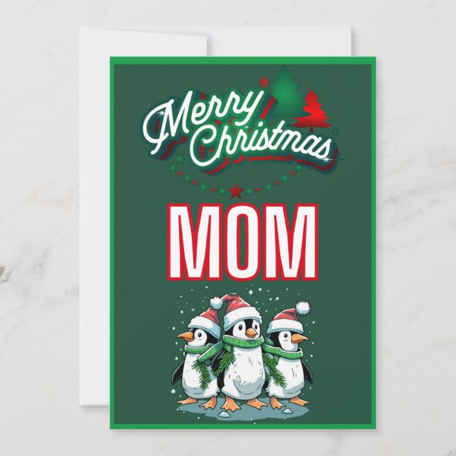 Mamma helgdag julkort (Framsida)