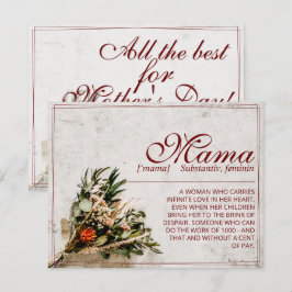 Mamma - helt enkelt oersättlig - Bouquet