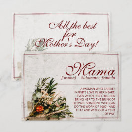 Mamma - helt enkelt oersättlig - Bouquet