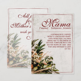 Mamma - helt enkelt oersättlig - Bouquet