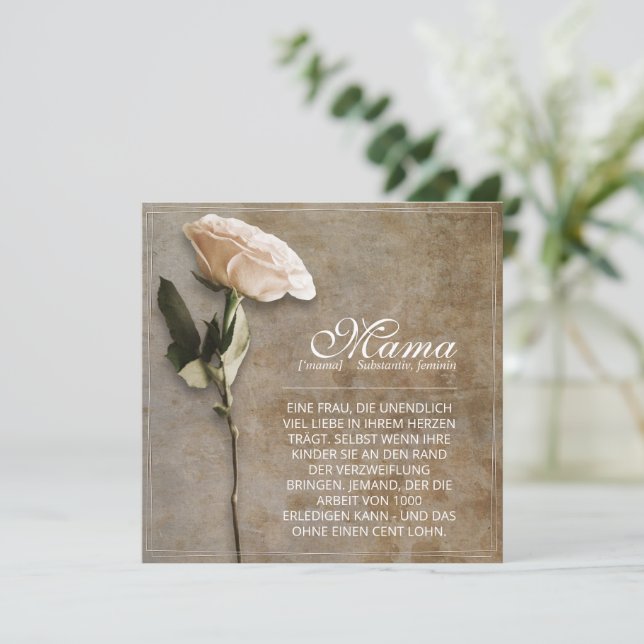 Mamma - helt enkelt oersättlig - vintage (Stående Fram)