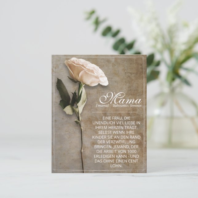 Mamma - helt oersättlig - vintage (Stående Fram)