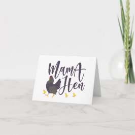 Mamma Hen, Chicken Älskare BLANK Kort