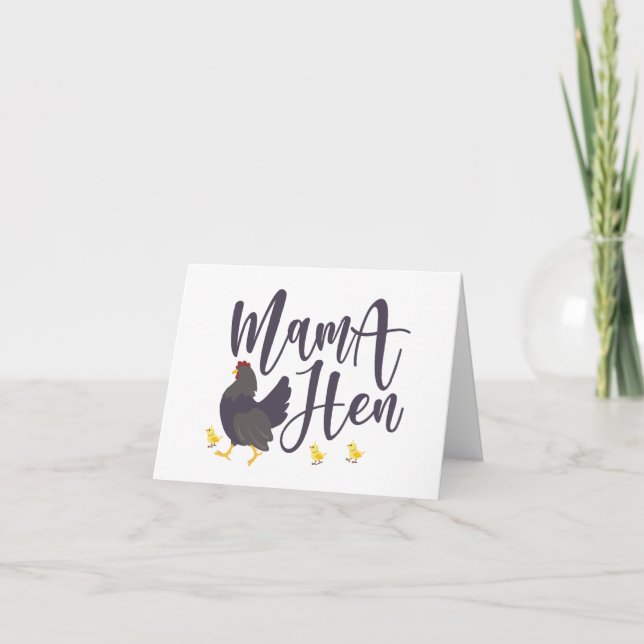 Mamma Hen, Chicken Älskare BLANK Kort (Framsida)