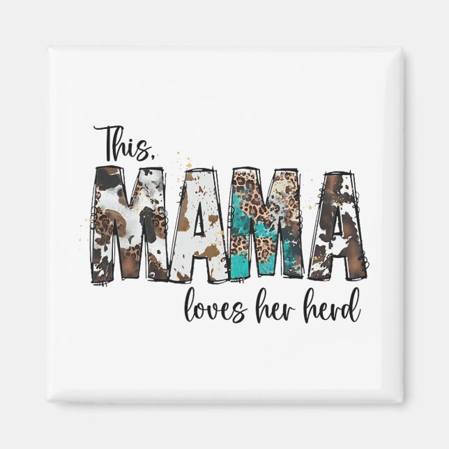 Mamma hennes leopard cowhid for Women Moth Magnet (Framsidan)