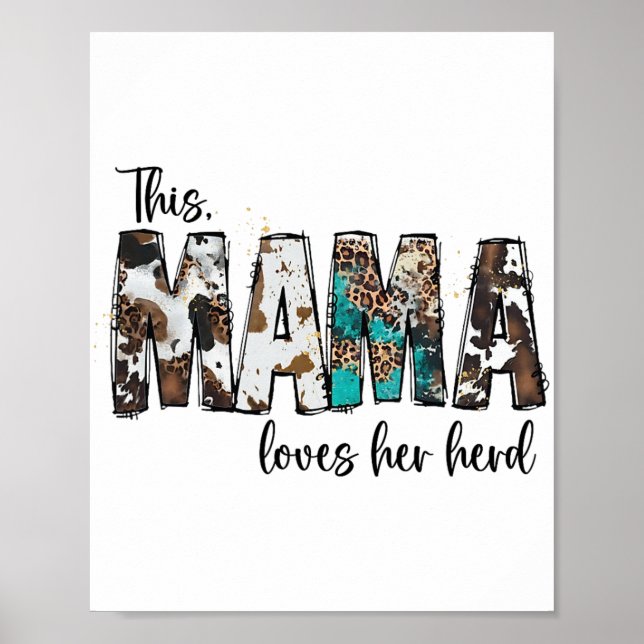 Mamma hennes leopard cowhid for Women Moth Poster (Framsidan)