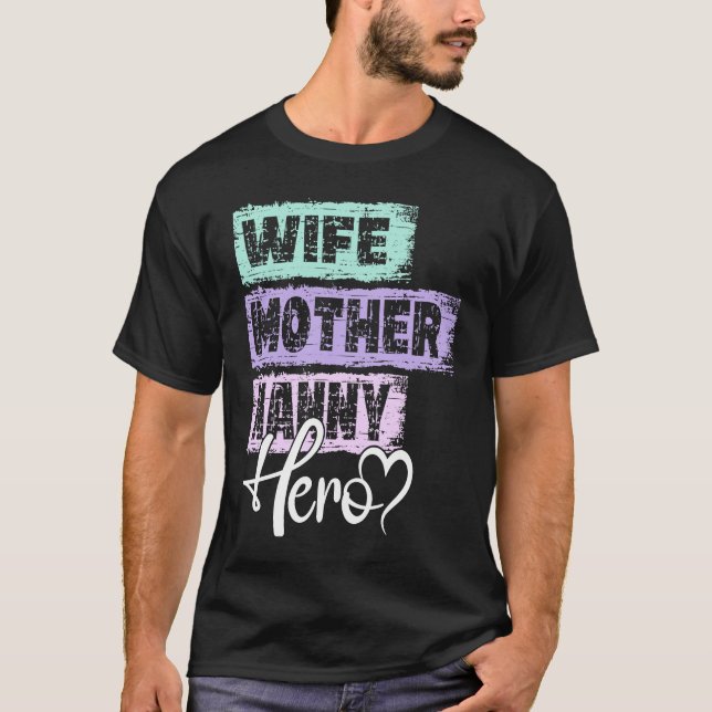 Mamma hjälte mor Nanny T Shirt (Framsida)