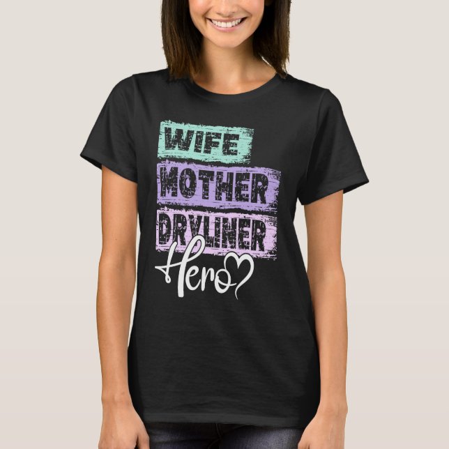 Mamma hjälten mor Dryliner T Shirt (Framsida)