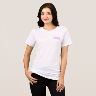 Mamma Hjärta i vårt hem Rosa typografi t-shirt